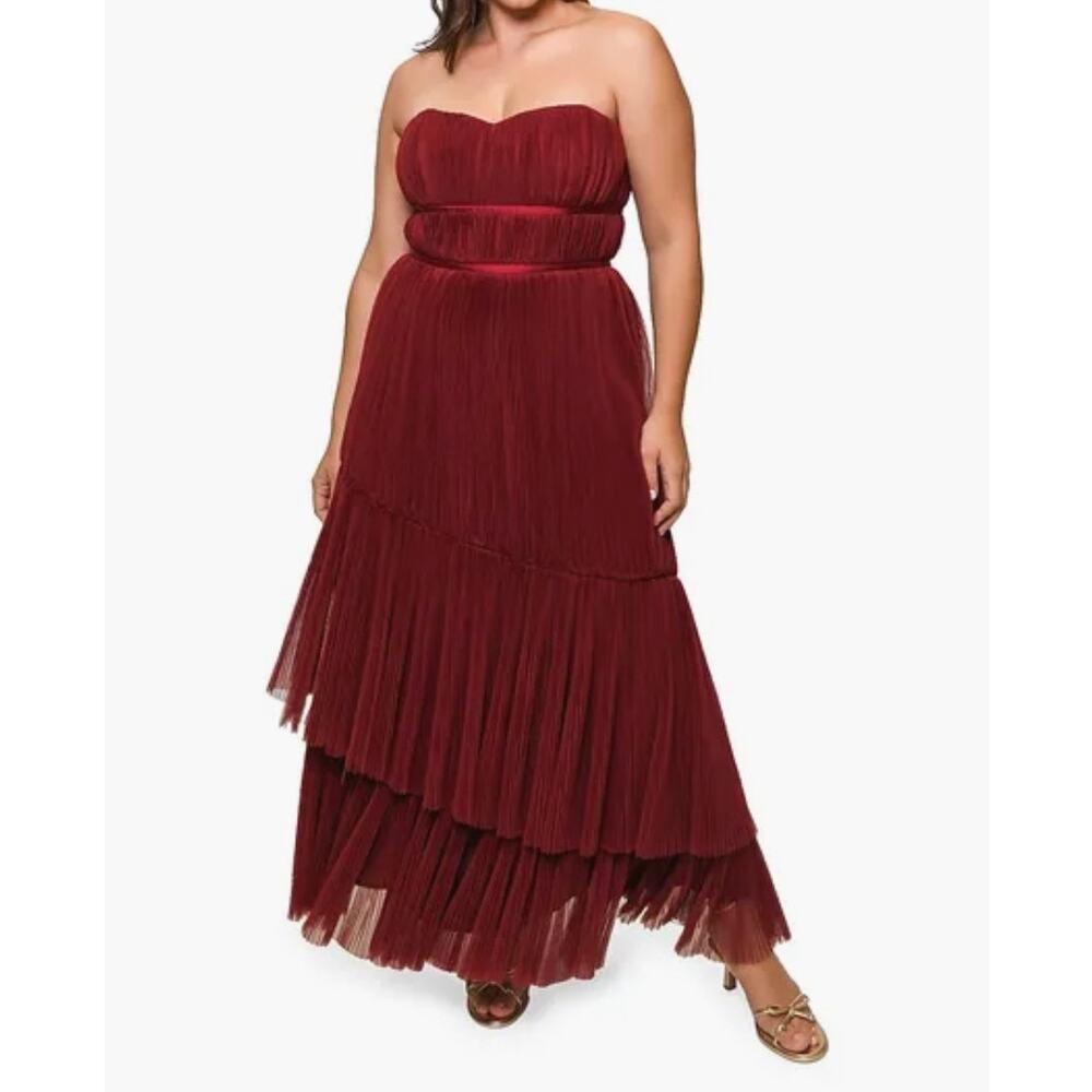 Hutch Anthropologie Renza Tiered Tulle Gown NWT - Picture 2 of 5